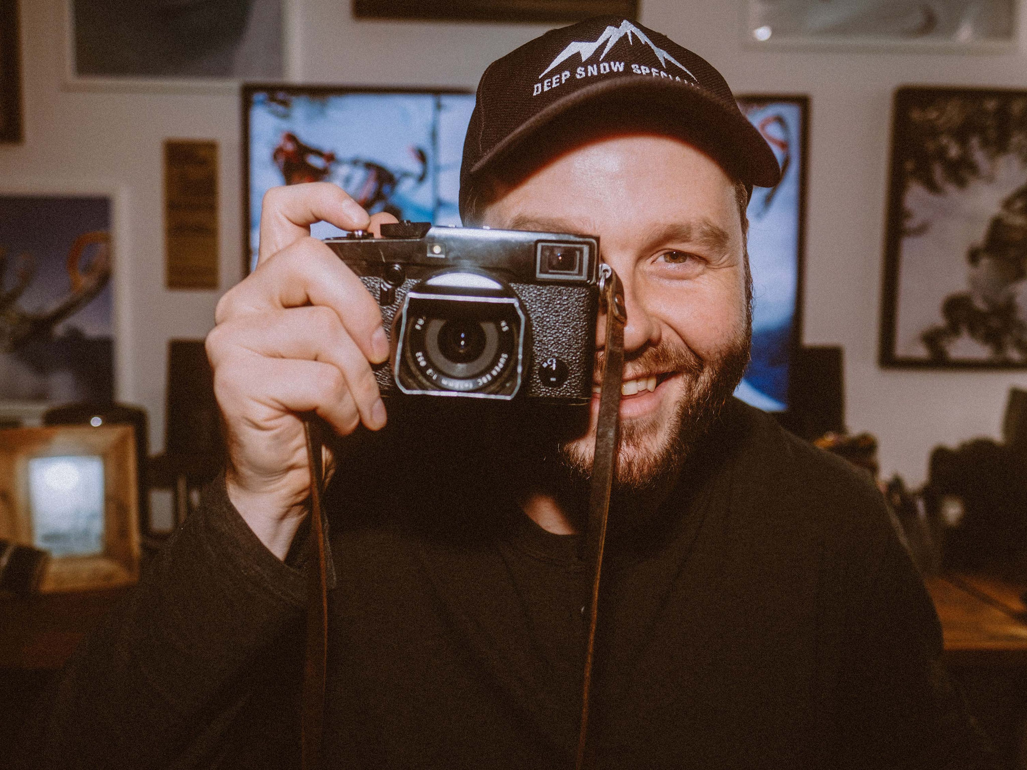 Aaron Leyland with his camera