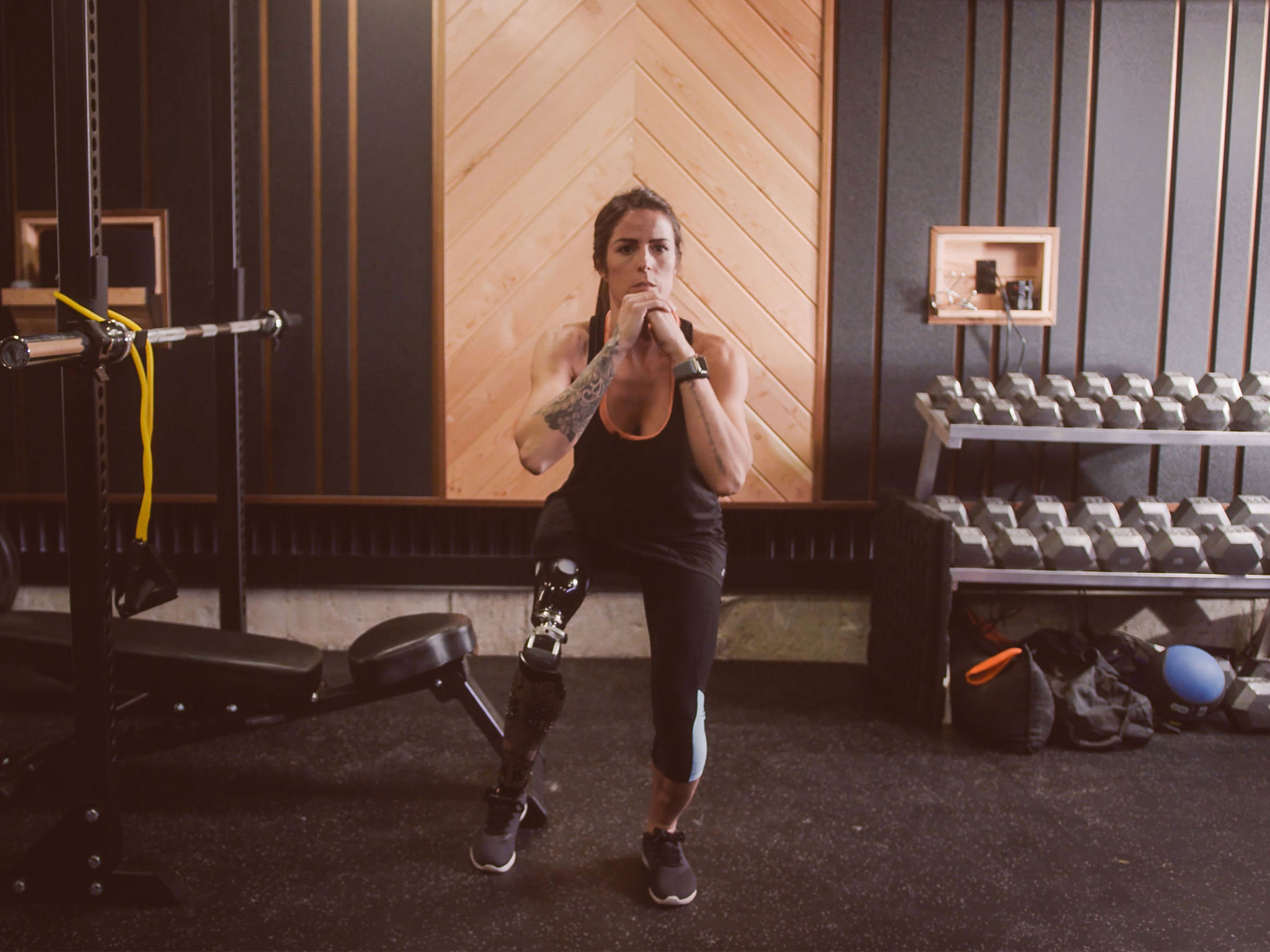 Ski-Doo ambassador Michelle Salt does a training session