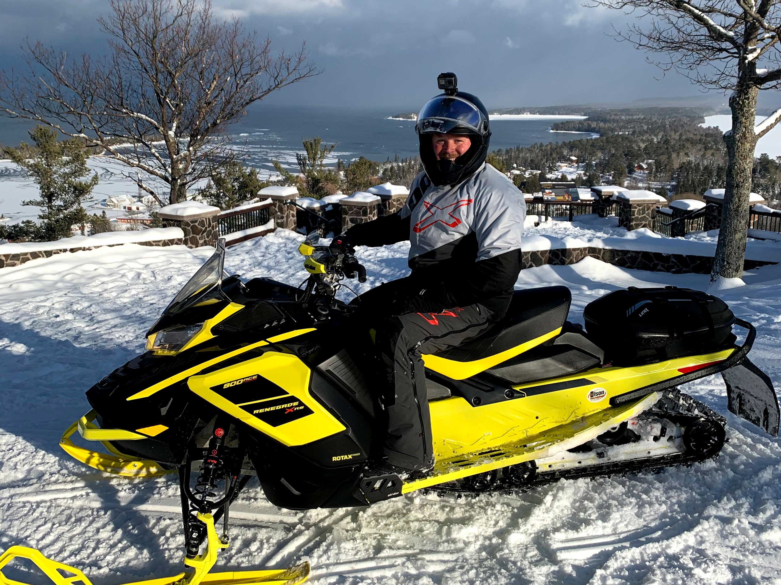Troy Oleson on his Ski-Doo Renegade X-RS