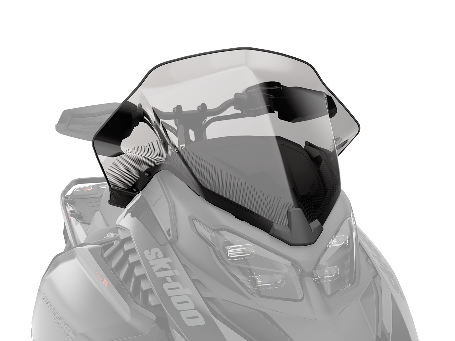 One-piece Sport Medium windshield for snowmobile
