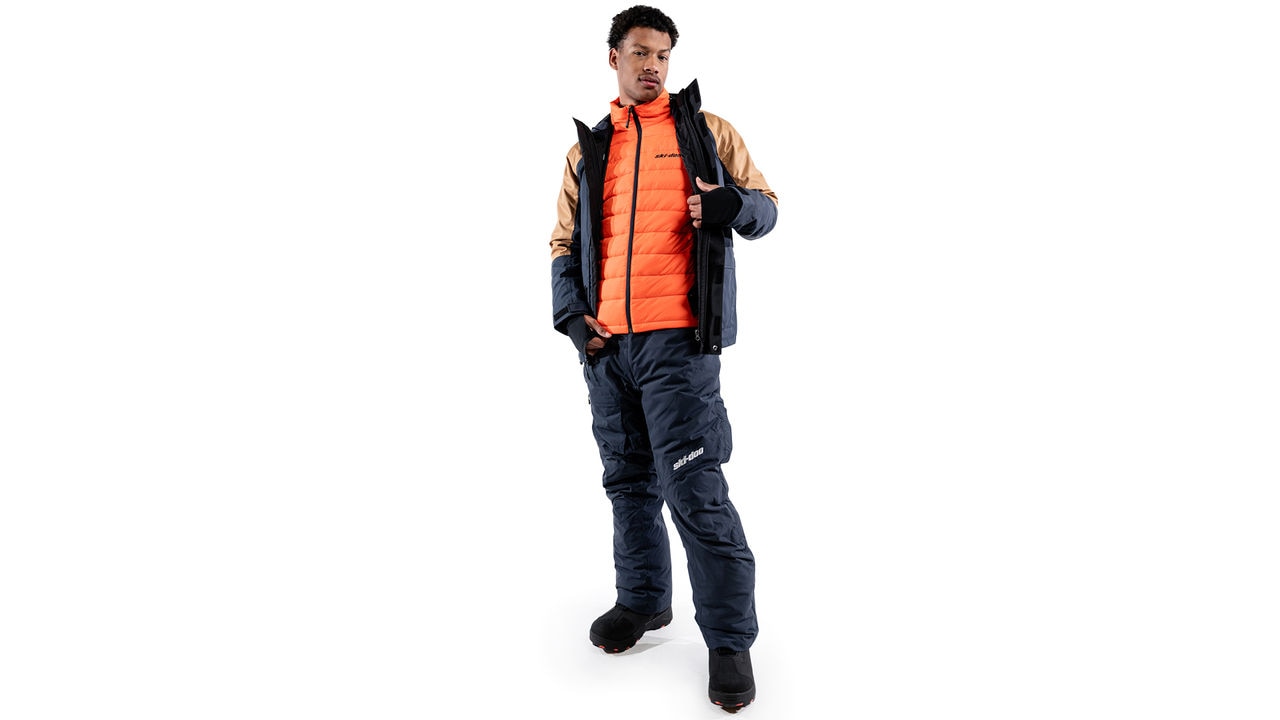 Ski-Doo model wearing Mcode jacket