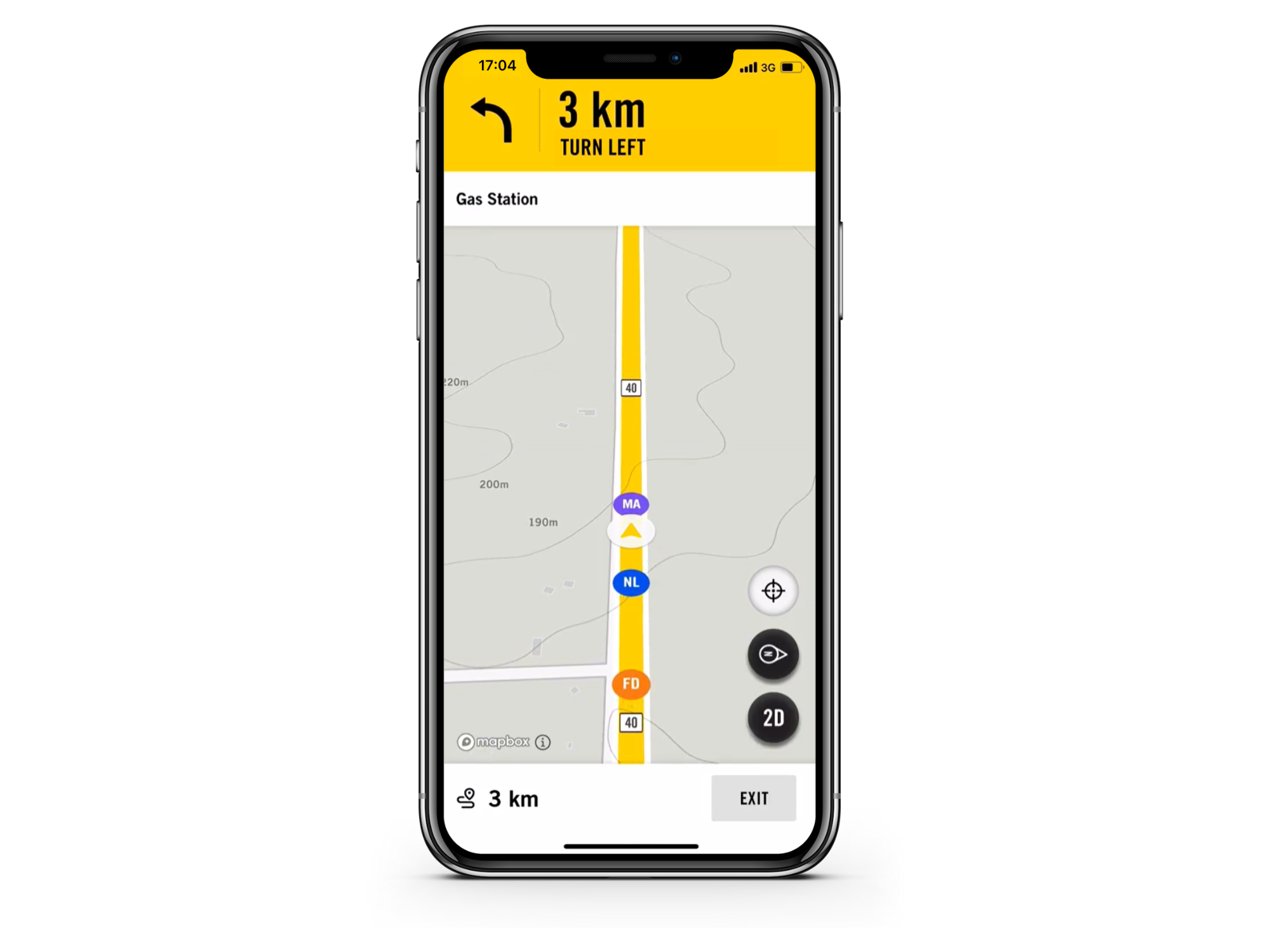 Turn-by-turn navigation with BRP GO!