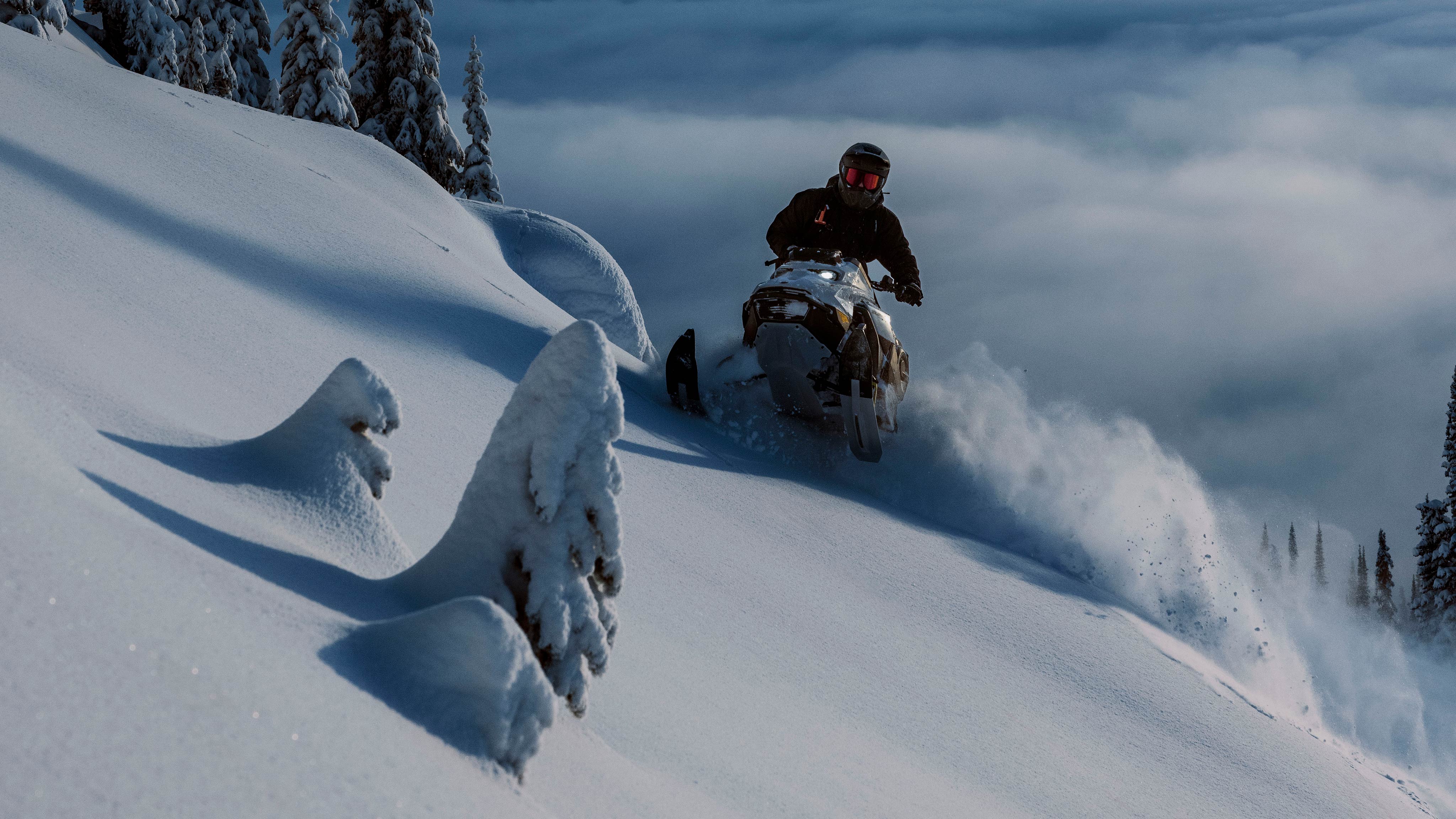 Ski-Doo Ambassador Ella Snäll riding in BC mountains