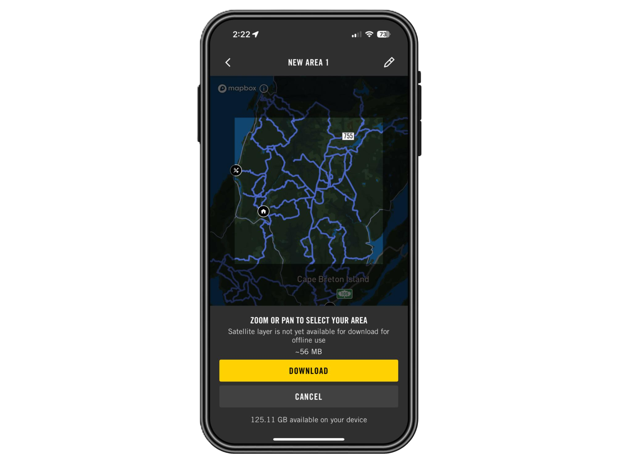 Ride offline with BRP GO! App