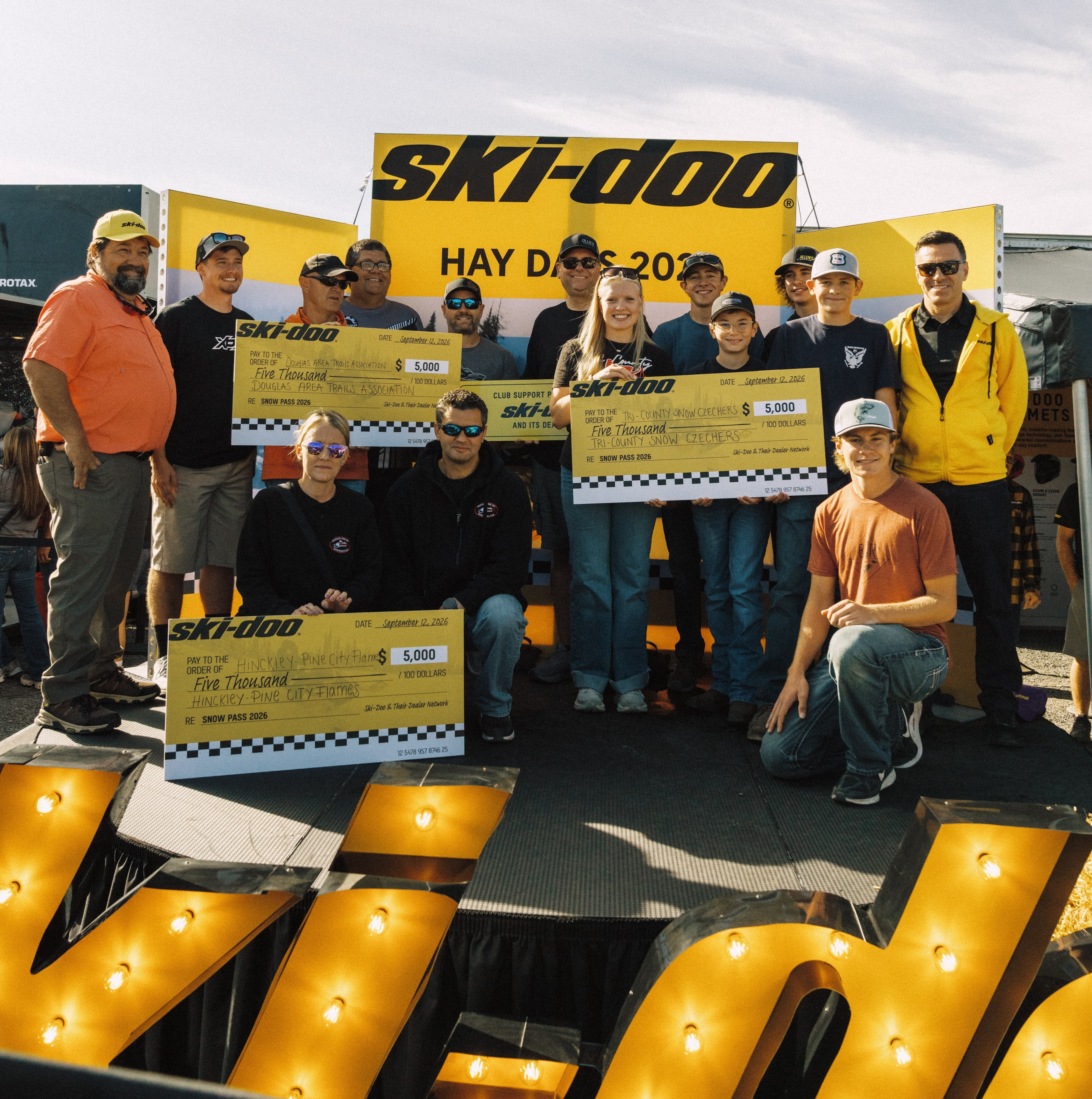 Ski-Doo enthusiasts donating to the Snow Pass Grant program