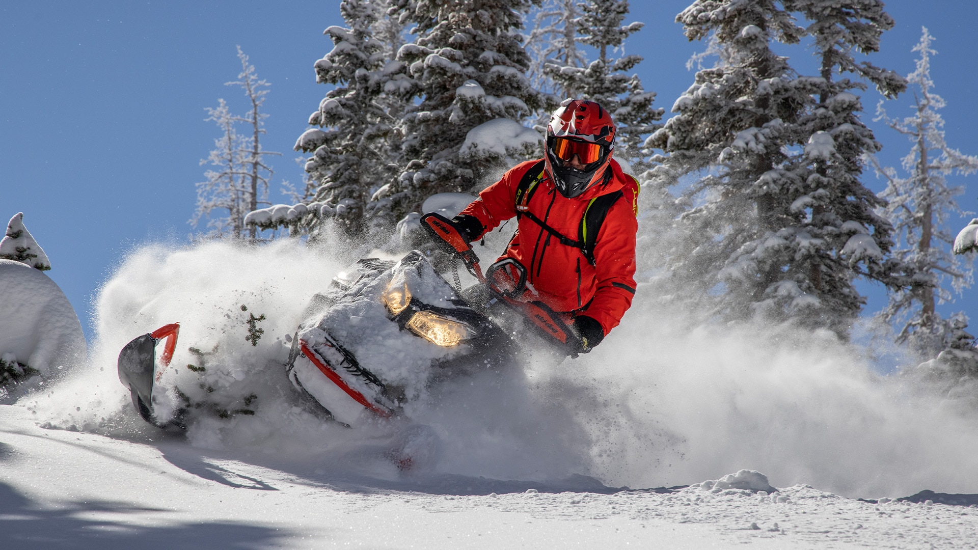 Deep Snow Ski-Doo rider