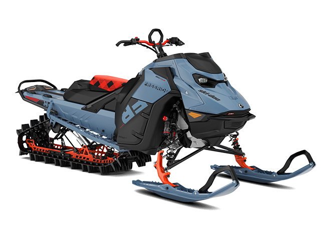 Side view of the 2026 Ski-Doo Freeride snowmobile.